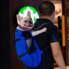Sac-à-Dos bleu pour chien de Taille Moyenne Ventilé - Comptoir des Petits Chiens