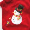 T-shirt de Noël pour Chien Bonhomme de neige - Comptoir des Petits Chiens