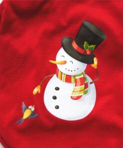 T-shirt de Noël pour Chien Bonhomme de neige - Comptoir des Petits Chiens