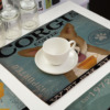 sets de table motif corgi tasse vintage rusty comptoir des petits chiens - Comptoir des Petits Chiens